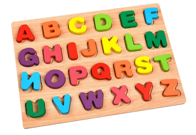 Wooden Puzzle Blocks Alphabet Large