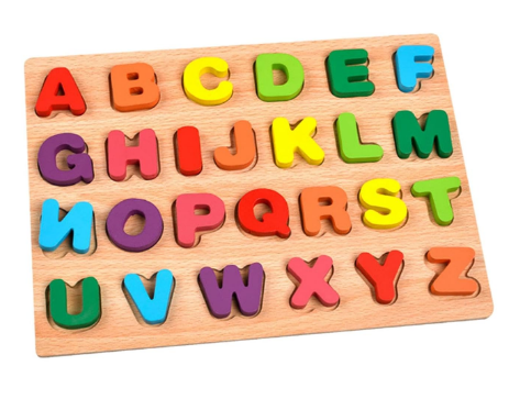 Wooden Puzzle Blocks Alphabet Large view 2