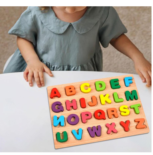 Wooden Puzzle Blocks Alphabet Large view 4