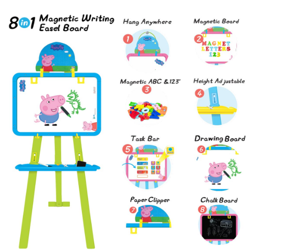 Peppa pig Magnetic Easel Board view 4