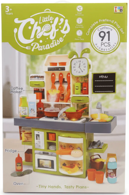 Little Chef's Paradise Pretend Play Kitchen Set for Kids