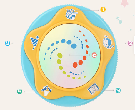 Turtle Hand Beat Drum Baby Instrument view 2