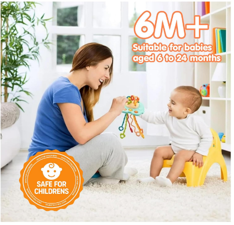 Elephant Pull String Sensory Toy view 4