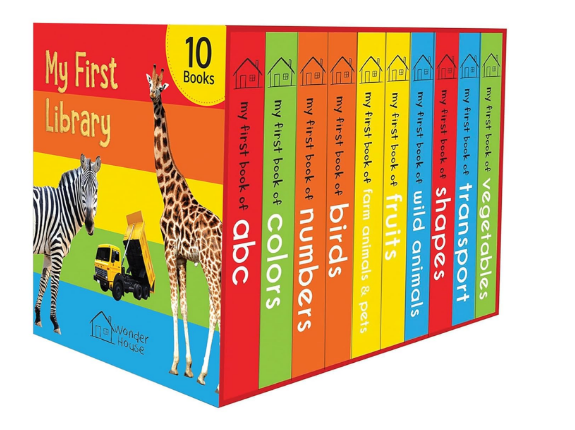 My First Library: Boxset of 10 Board Books for Kids view 1