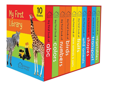 My First Library: Boxset of 10 Board Books for Kids
