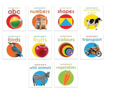 My First Library: Boxset of 10 Board Books for Kids