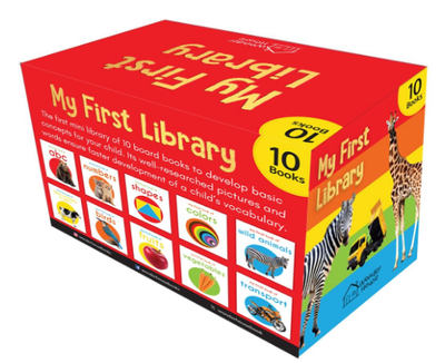 My First Library: Boxset of 10 Board Books for Kids