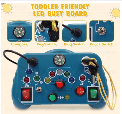 Advanced Montessori Busy Board Switch Light Toy