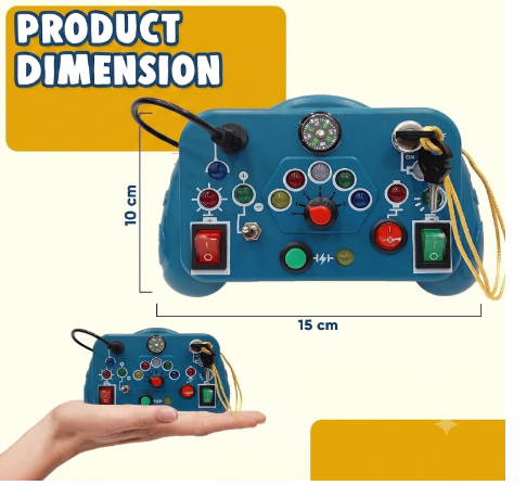 Advanced Montessori Busy Board Switch Light Toy view 3
