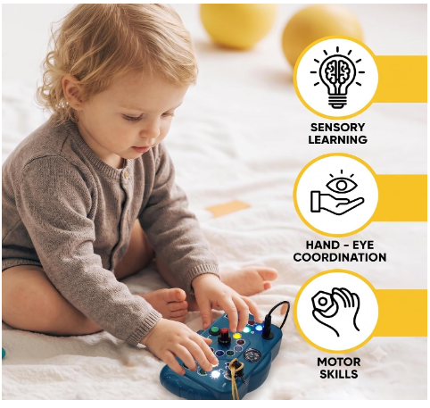 Advanced Montessori Busy Board Switch Light Toy view 4