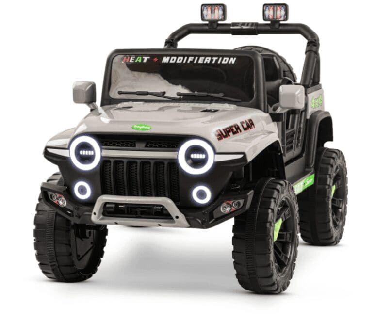 Baybee Rubicon Battery Operated Jeep for Kids - Grey