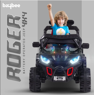 Baybee Roger Kids Painted Battery Operated Jeep for Kids