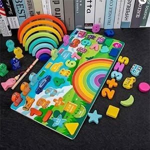 5 in 1 Rainbow Logarimetic Board view 2