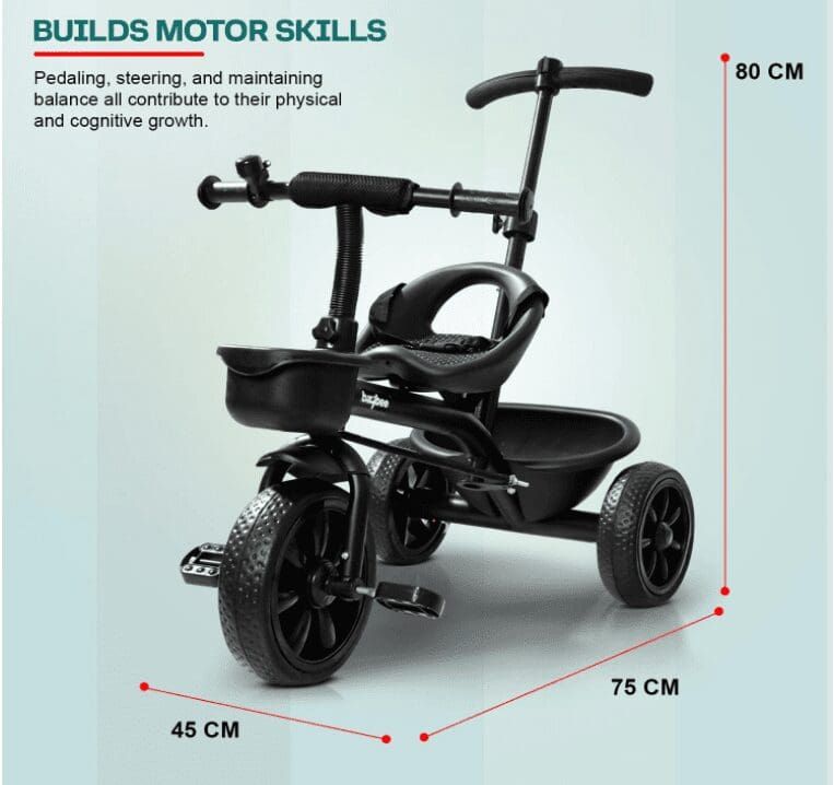 Baybee Actro Tricycle with Parental Push Handle view 4