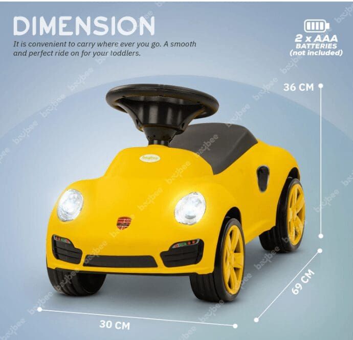 Baybee Bolt Push Ride on Car for Kids,