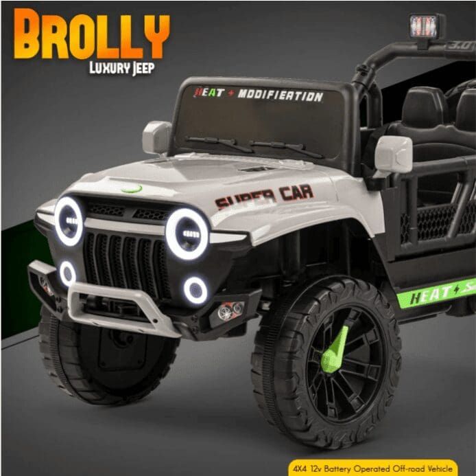 Baybee Rubicon Battery Operated Jeep for Kids - Grey view 5