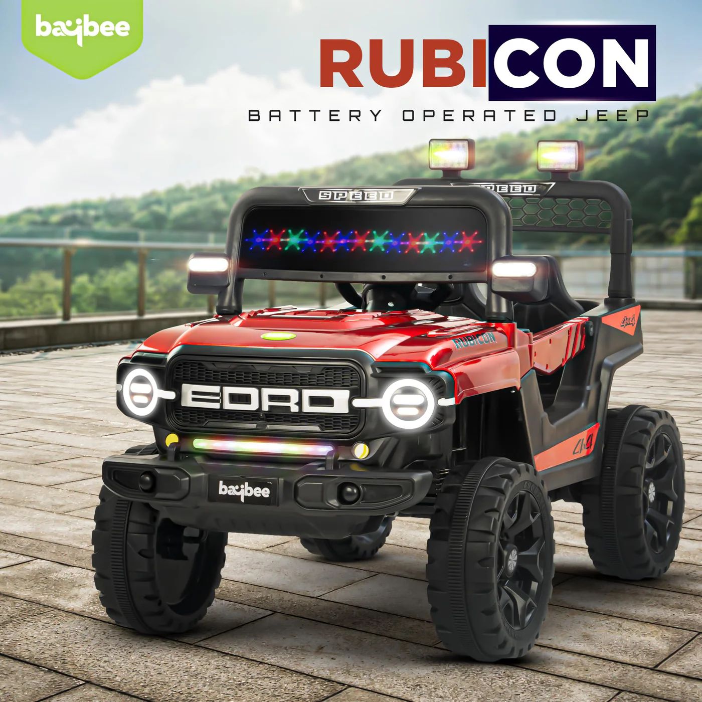 Baybee Rubicon Battery Operated Jeep for Kids view 3