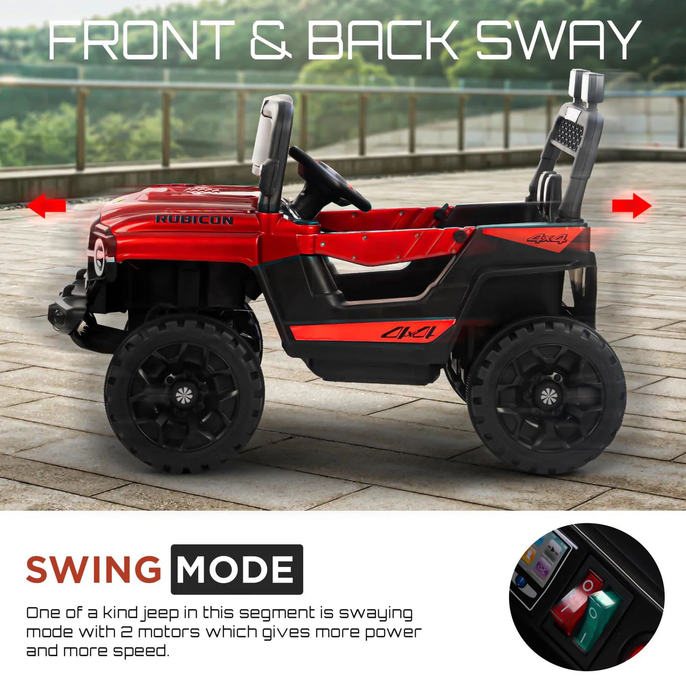 Baybee Rubicon Battery Operated Jeep for Kids view 7