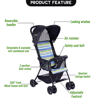 Baybee Stroller for Babies with 2 Position Adjustable Seat