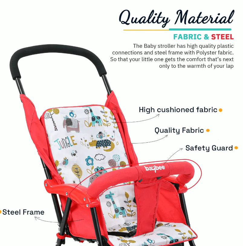 Baybee Stroller for Babies with 2 Position Adjustable Seat view 4
