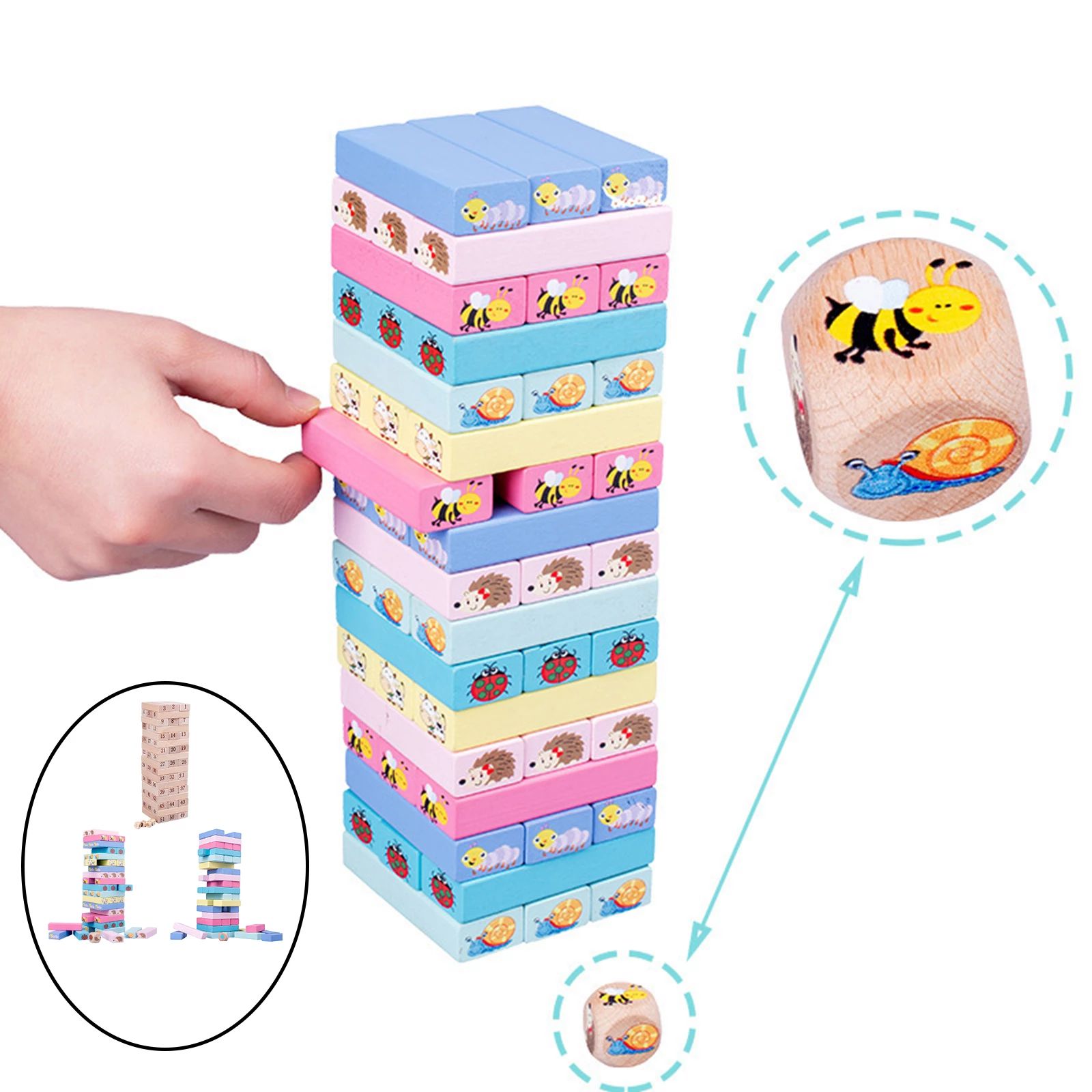 Cartoon Jenga view 2