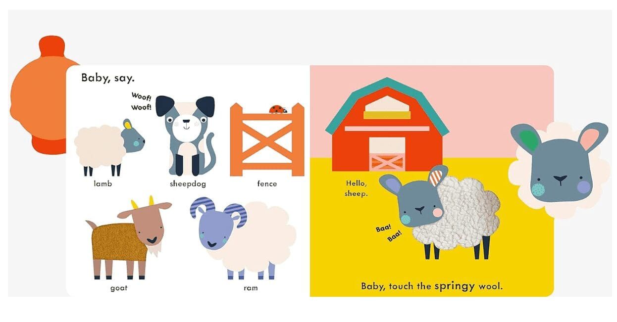 Farm Animals- Touch and feel book view 3