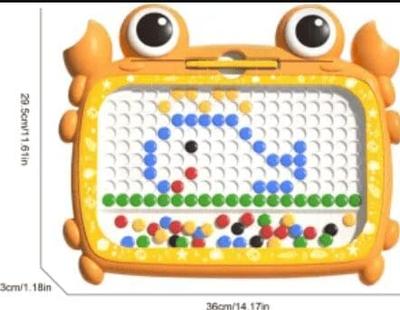 Magnetic Dot Art Drawing Board for Kids Large Crab Magnetic