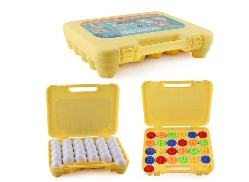 Matching Eggs 26PCS ABC Alphabet Color Sorter view 2