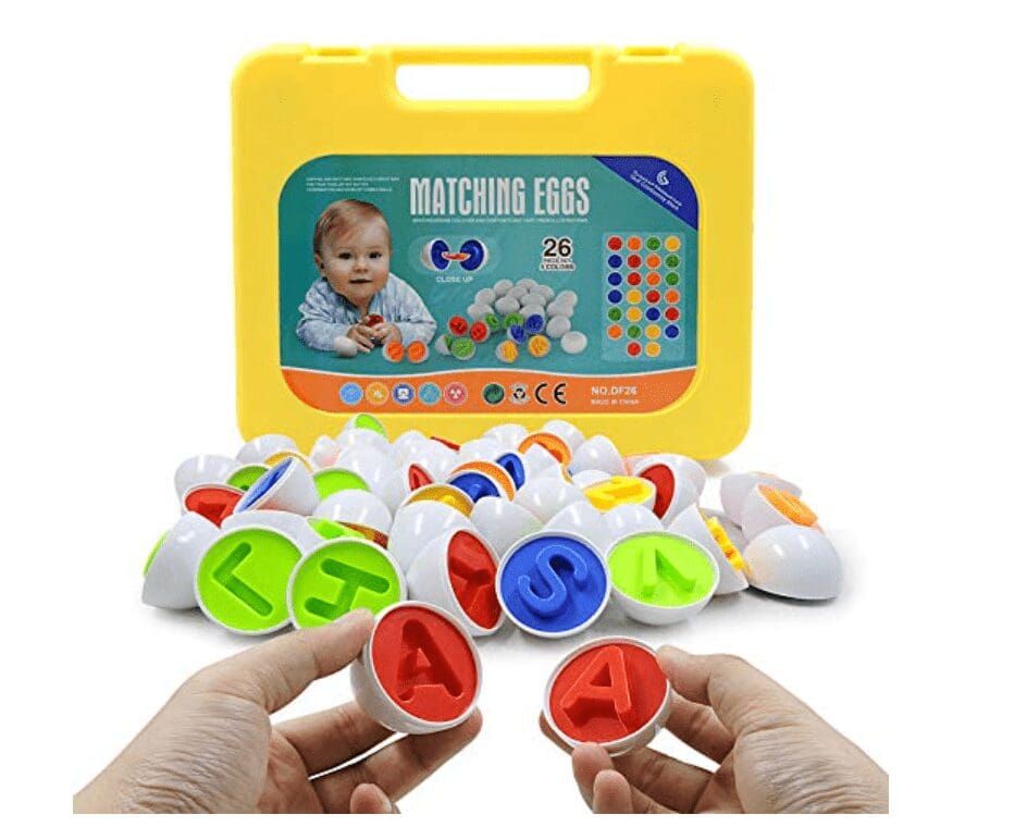 Matching Eggs 26PCS ABC Alphabet Color Sorter view 3