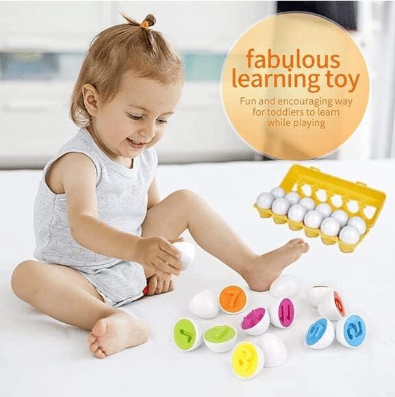 Matching Eggs Numbers & Colors view 4