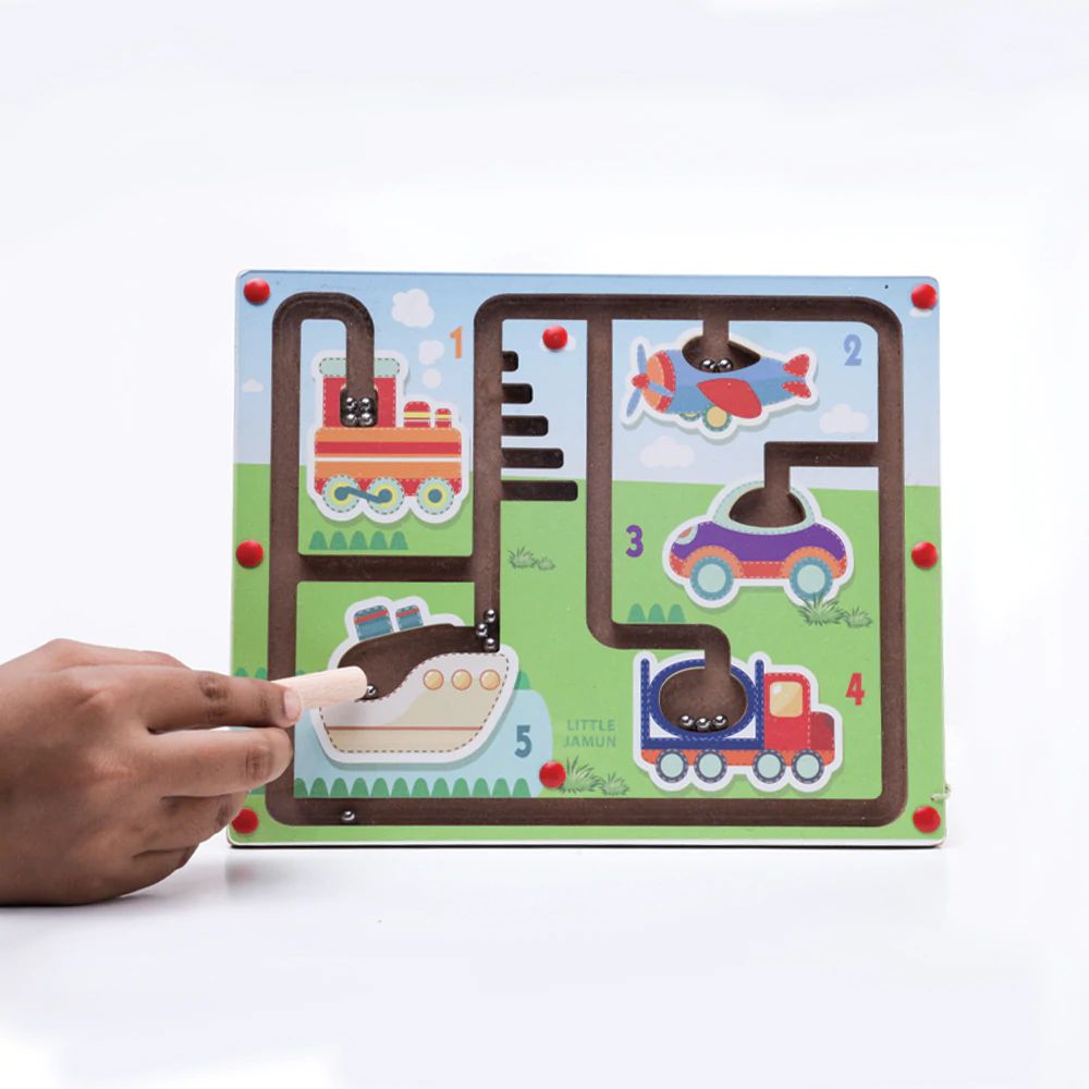 Modes of Transport Magnet Maze Board