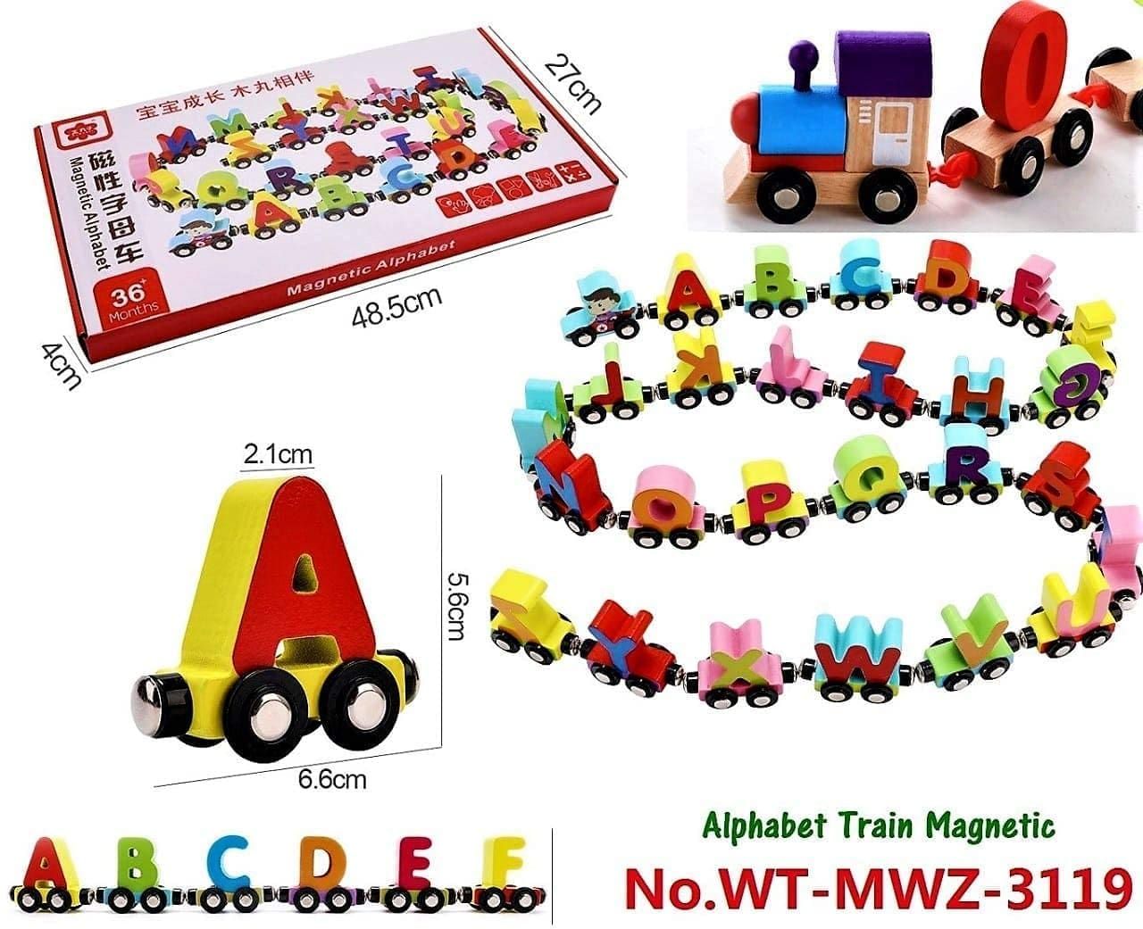 Montessori Learning Alphabet Magnetic Trai view 2