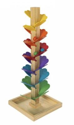 Wooden Flower marble run