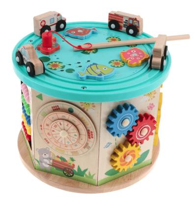 Wooden Frog Activity Cube