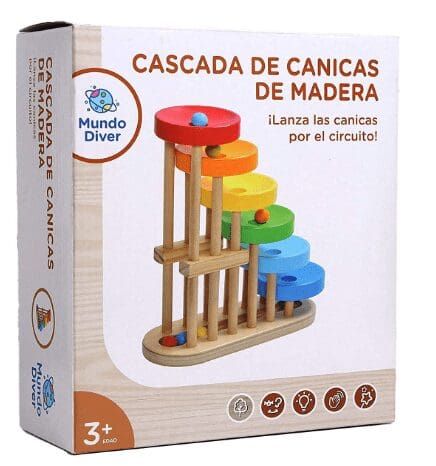 Wooden Marble Waterfall Maze Slider - STEM Toy view 2