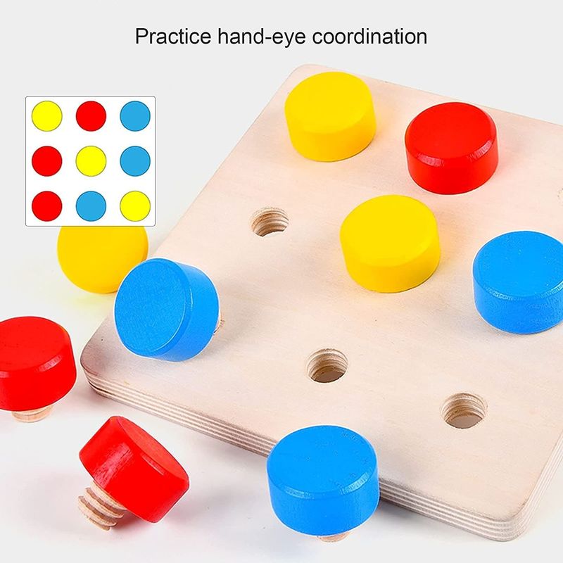 Wooden Screw math toy
