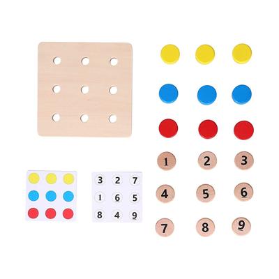 Wooden Screw math toy